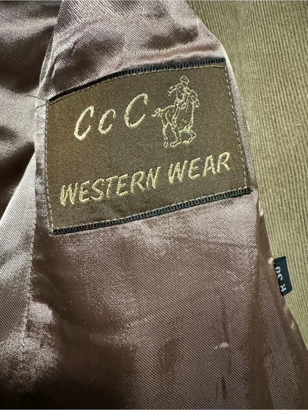 Vintage Western Classics Guy Garrett Corduroy Blazer Jacket 36R Western Suede